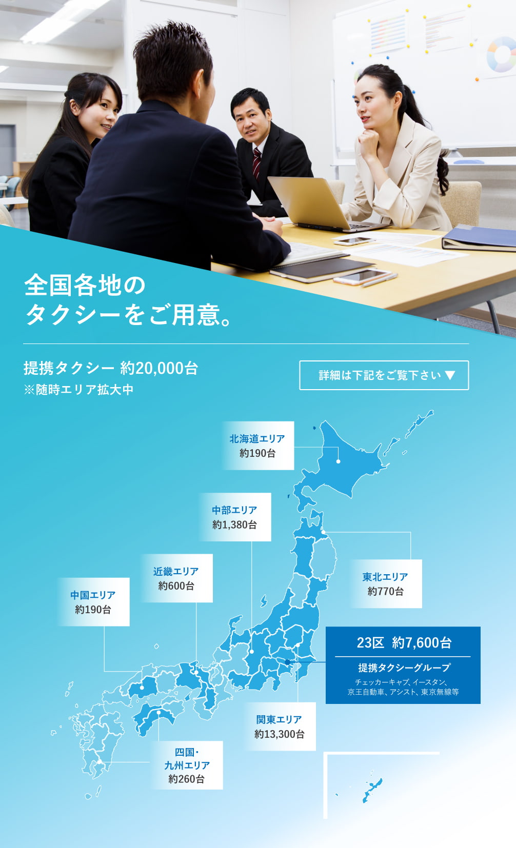 対象エリア タクシー広告のアイマッチング